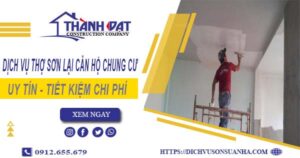 Dịch vụ sơn lại căn hộ chung cư tại Tân Bình – 【Ưu Đãi 20%】