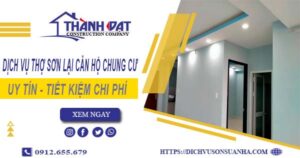 Dịch vụ sơn lại căn hộ chung cư tại Tân Phú – 【Ưu Đãi 20%】