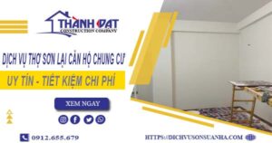 Dịch vụ sơn lại căn hộ chung cư tại Tây Ninh – 【Ưu Đãi 20%】