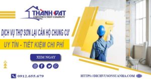 Thợ sơn lại căn hộ chung cư tại Thủ Dầu Một -【Ưu đãi 20%】