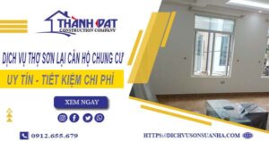 Dịch vụ sơn lại căn hộ chung cư tại Thủ Đức -【Ưu Đãi 20%】