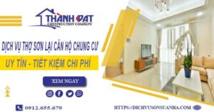 Dịch vụ sơn lại căn hộ chung cư tại Tp Dĩ An – 【Ưu Đãi 20%】