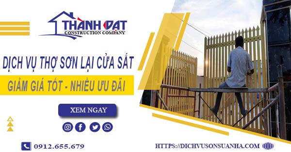 Báo giá dịch vụ thợ sơn lại cửa sắt tại Bình Tân【Ưu đãi 20%】