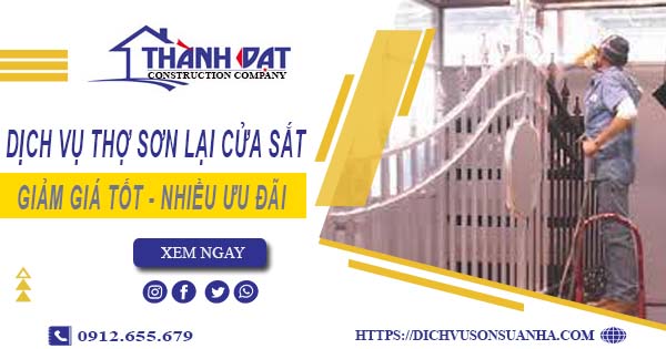 Giá dịch vụ thợ sơn lại cửa sắt tại Nhơn Trạch -【Ưu Đãi 20%】