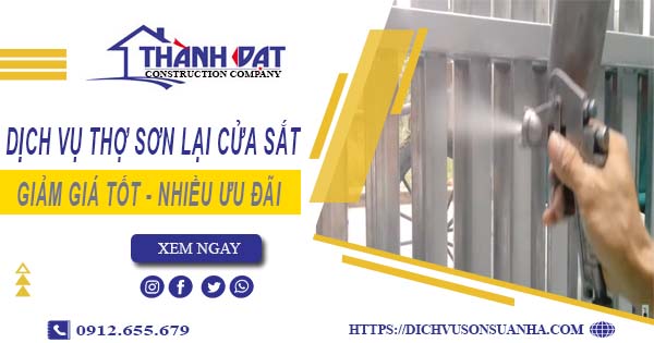 Báo giá dịch vụ thợ sơn lại cửa sắt tại Tân Phú 【Ưu Đãi 20%】