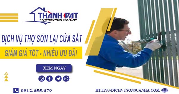 Báo giá dịch vụ thợ sơn lại cửa sắt tại Tân Uyên【Ưu đãi 20%】