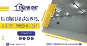 Bảng giá thi công làm vách Panel tại Nhà Bè【Giảm Giá 10%】