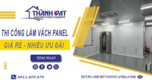 Bảng giá thi công làm vách Panel tại Phú Nhuận 【Giảm 10%】
