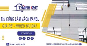 Bảng giá thi công làm vách Panel tại Quận 3【Giảm Giá 10%】