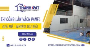 Bảng giá thi công làm vách Panel tại Quận 4【Giảm Giá 10%】
