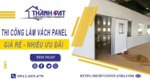 Bảng giá thi công làm vách panel tại Tân Bình【Giảm giá 10%】