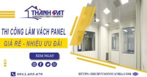 Bảng giá thi công làm vách Panel tại Tân Phú【Giảm giá 10%】
