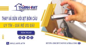 Báo giá thay và sửa vòi xịt bồn cầu tại Bình Tân【Ưu Đãi 20%】