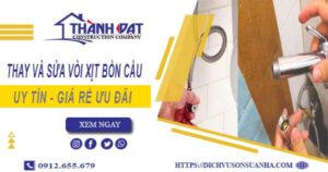 Báo giá thay và sửa vòi xịt bồn cầu tại Bình Thạnh【Ưu Đãi 20%】