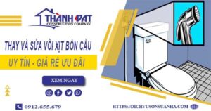 Báo giá thay và sửa vòi xịt bồn cầu tại Gò Vấp【Ưu Đãi 20%】