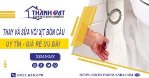 Báo giá thay và sửa vòi xịt bồn cầu tại Quận 8【Ưu Đãi 20%】