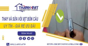 Báo giá thay và sửa vòi xịt bồn cầu tại Tân Uyên【Ưu Đãi 20%】