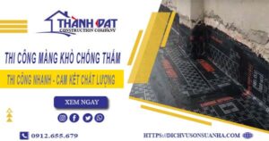 Nhận thi công màng khò chống thấm tại Nha Trang【Chỉ 55k/m²】