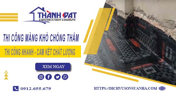 Nhận thi công màng khò chống thấm tại Nha Trang【Chỉ 55k/m²】