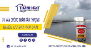 Tư vấn chống thấm sân thượng tại Long An – 【Giảm 10% Phí】