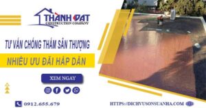 Tư vấn chống thấm sân thượng tại Tân Bình – 【Giảm 10% Phí】